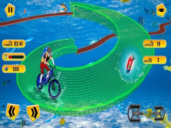 Изображение игры: Water Park MMX Bicycle Rider