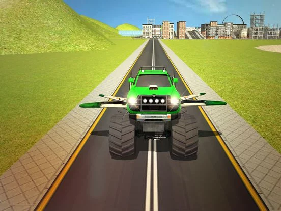 Изображение игры: Futuristic Flying Monster Car Driving