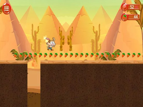 Изображение игры: Rabbit Runner Adventure