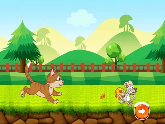 Изображение игры: Kitty & Mouse Run