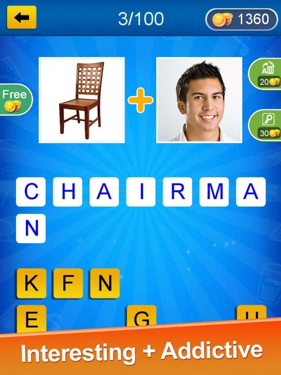 Изображение игры: Two Picture One Word Puzzle