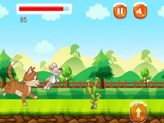 Изображение игры: Kitty & Mouse Run