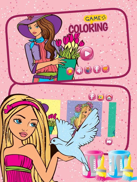 Изображение игры: Princess Coloring Book Free For Toddler And Kids