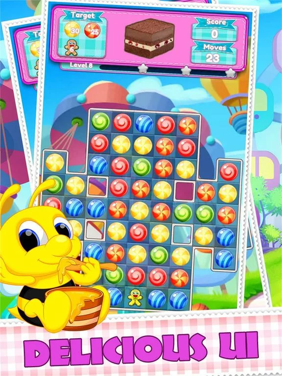 Изображение игры: Sweet Yummy And Cookie Dessert Match 3 Puzzle