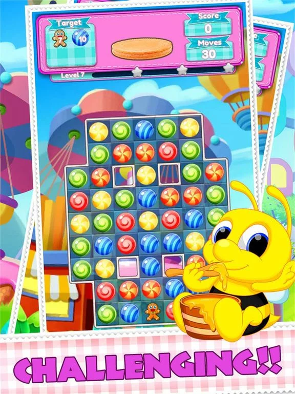Изображение игры: Sweet Yummy And Cookie Dessert Match 3 Puzzle