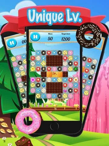 Изображение игры: Donut Sweet Pop Mania