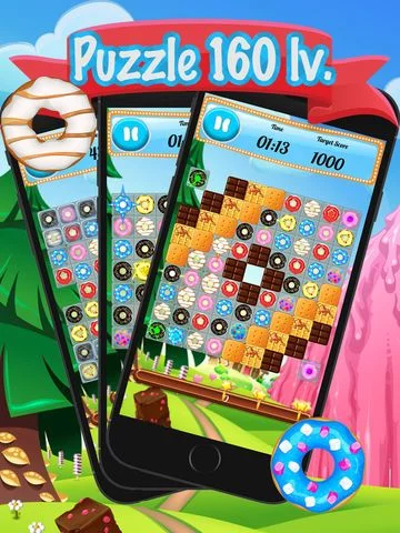 Изображение игры: Donut Sweet Pop Mania