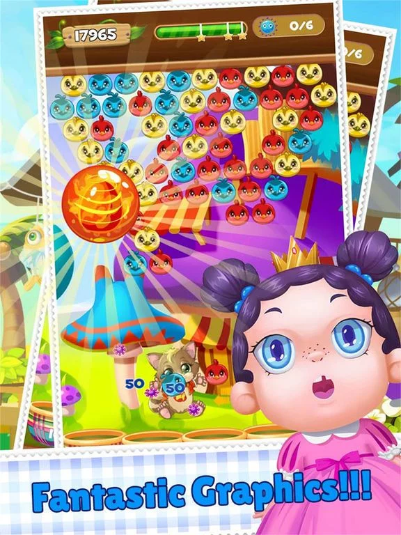 Изображение игры: Crazy Bubble Shooter Birds Rescue - Funny Cat Pop Mania And Adventure Games