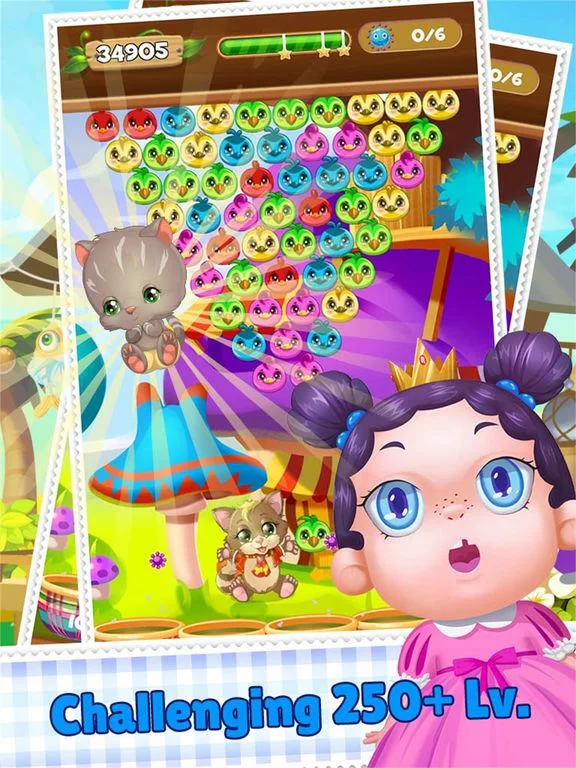 Изображение игры: Crazy Bubble Shooter Birds Rescue - Funny Cat Pop Mania And Adventure Games