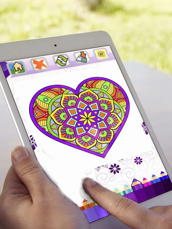 Изображение игры: Mandala Coloring Book Adults Calm Color Therapy