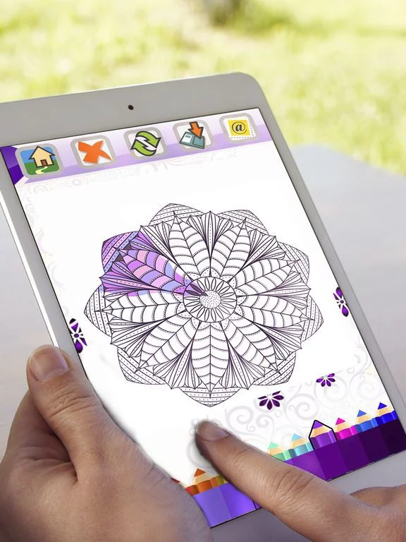 Изображение игры: Mandala Coloring Book Adults Calm Color Therapy