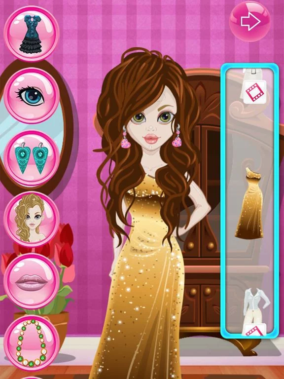 Изображение игры: Fashion Girls Dress Up Top Model Styling Makeover