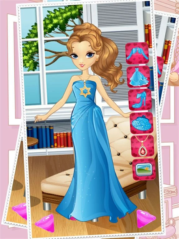 Изображение игры: Princess Fashion Dress Up Party Power Star Story Make Me Style