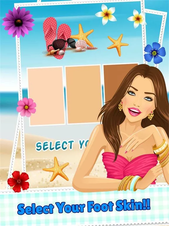 Изображение игры: Holiday Toe Nails Spa Beautiful Princess Girls - Makeover And Games Dressup Nails Art & Polish