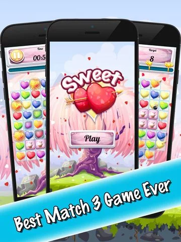 Изображение игры: Candy Sweet Hearts