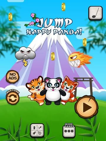Изображение игры: Awesome Jump Happy Panda!