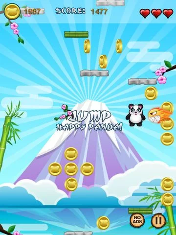 Изображение игры: Awesome Jump Happy Panda!