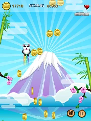 Изображение игры: Awesome Jump Happy Panda!