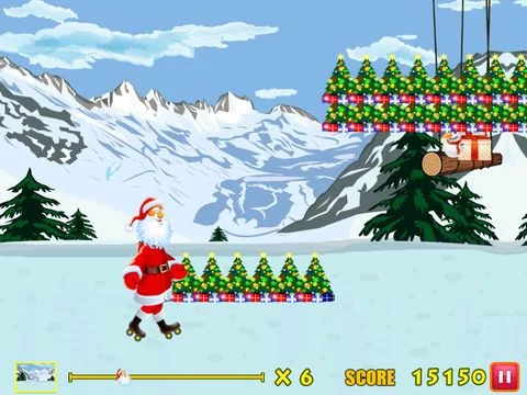 Изображение игры: Amazing Santa Racing Skateboard Game