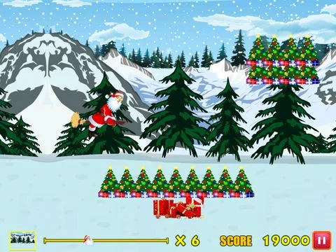 Изображение игры: Amazing Santa Racing Skateboard Game