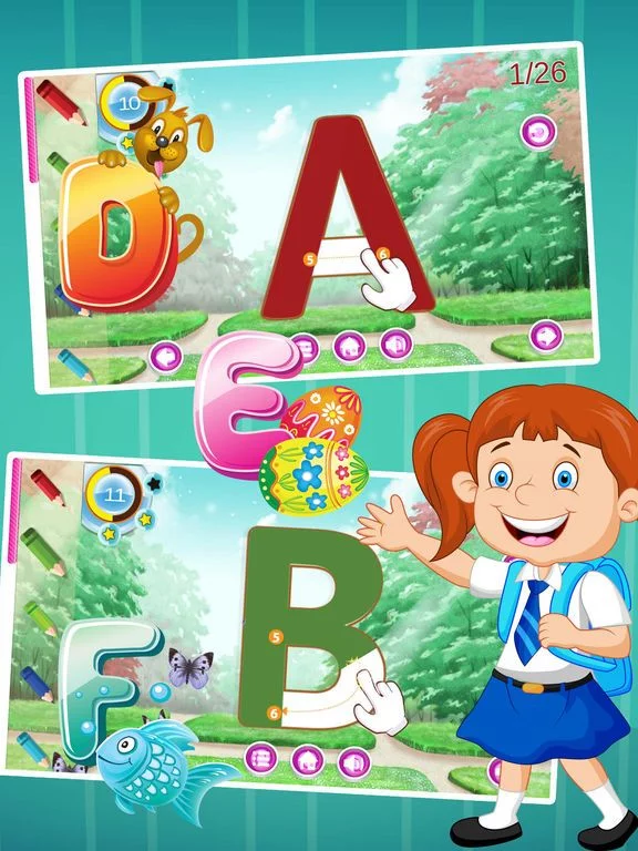 Изображение игры: ABC Alphabet Tracing Writing Letters 123 Learning