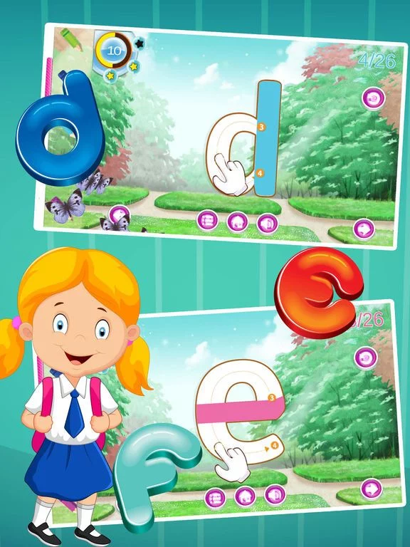 Изображение игры: ABC Alphabet Tracing Writing Letters 123 Learning