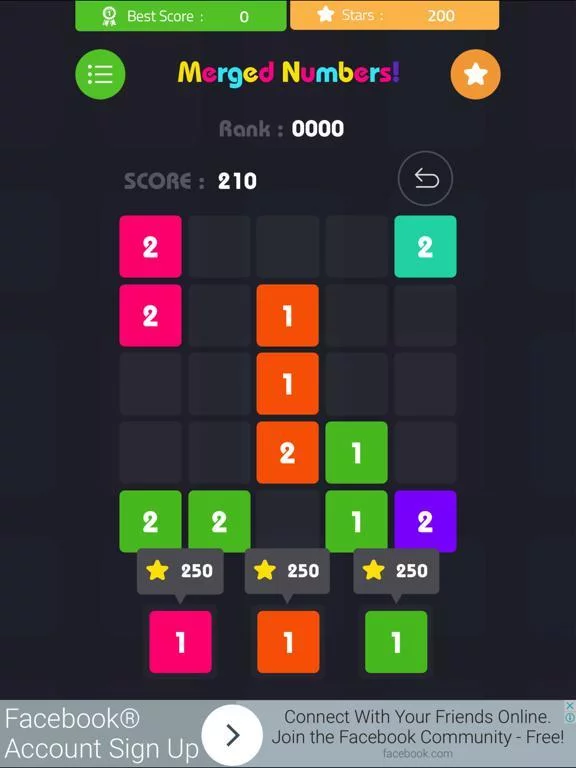 Изображение игры: Merged Numbers! - Blocks puzzle