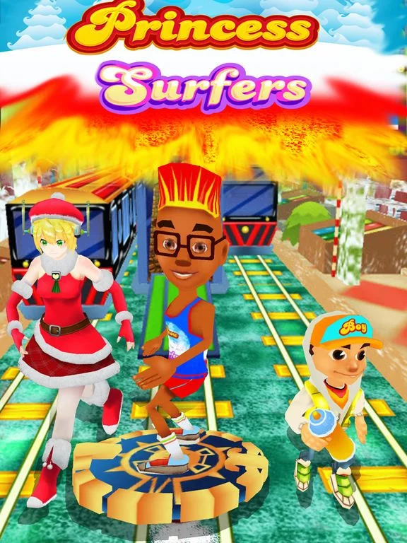 Изображение игры: Christmas Run - Snow Princess Train Surfers