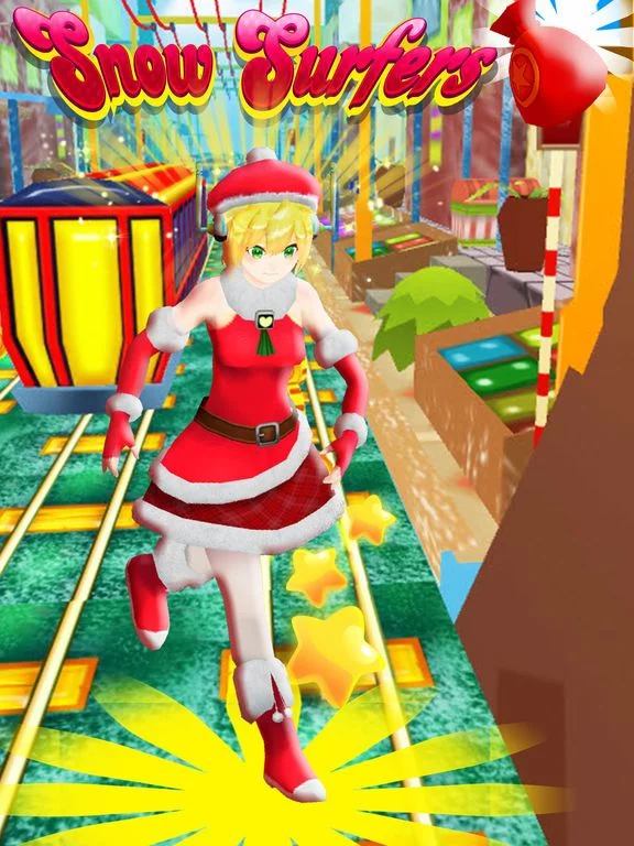 Изображение игры: Christmas Run - Snow Princess Train Surfers