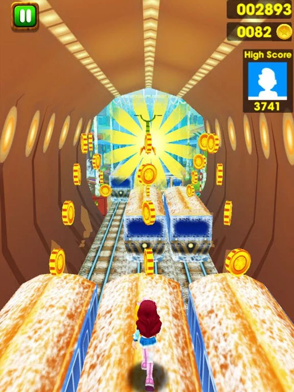 Изображение игры: Top Princess Surfers: Snow Girls On Subway