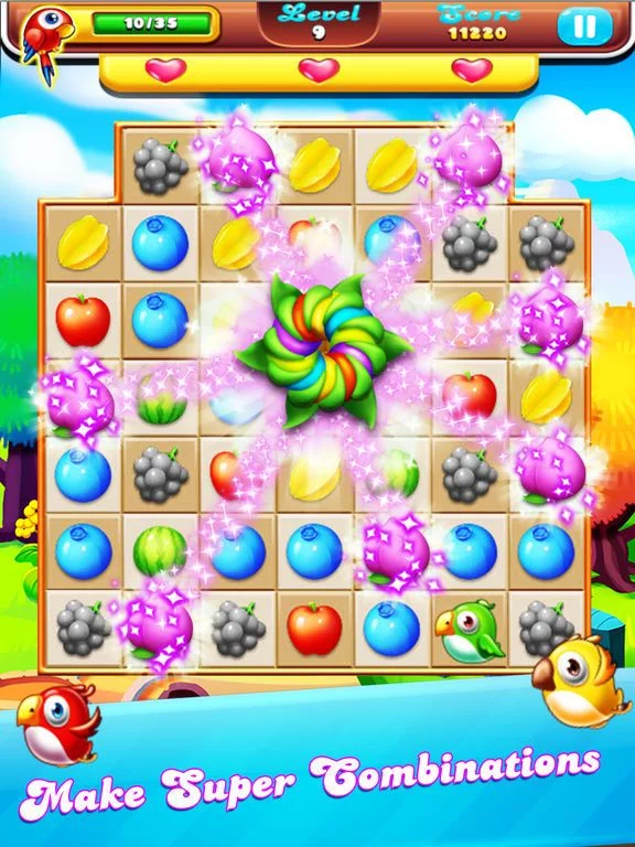 Изображение игры: Farm Fruit Pop and Pets Heroes