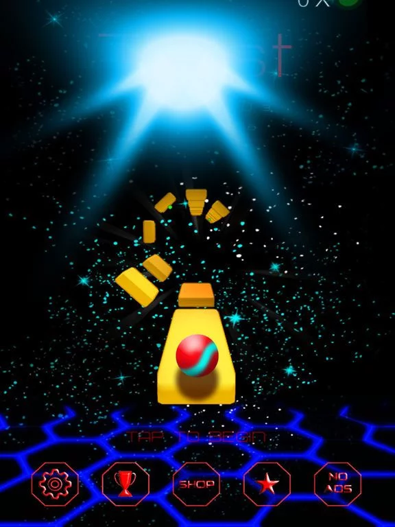 Изображение игры: Twist Rolling Ball On Galaxy