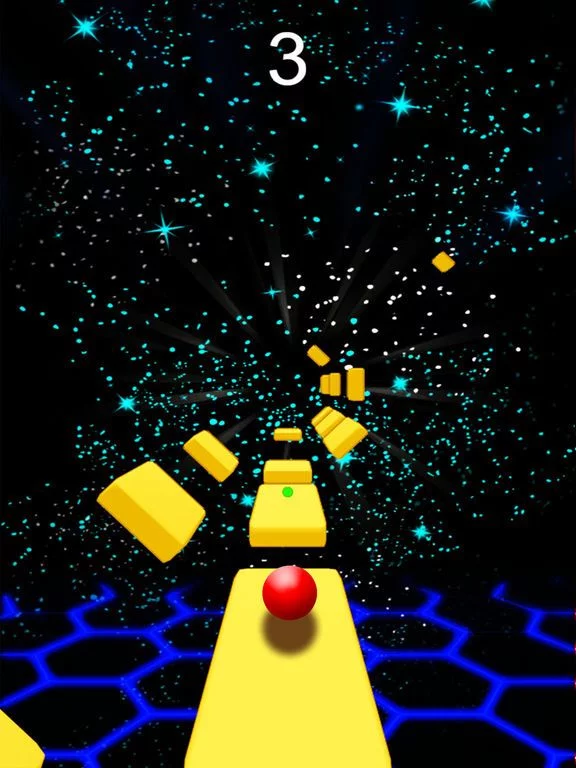 Изображение игры: Twist Rolling Ball On Galaxy