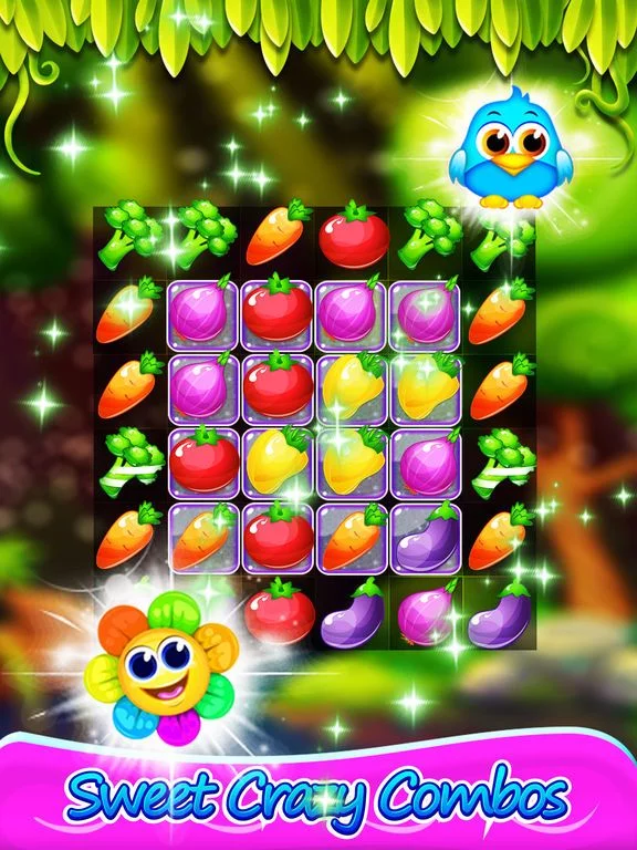 Изображение игры: Charm Veggie Hero - New Best Magic Garden Match 3