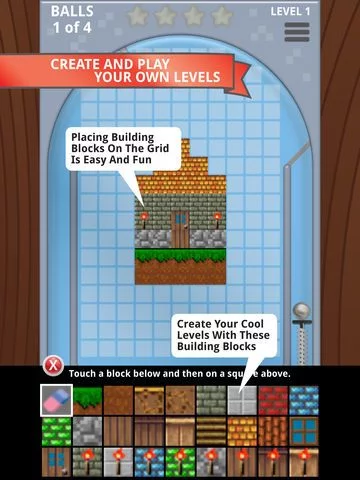 Изображение игры: Pinball Block Breaker Craft Free