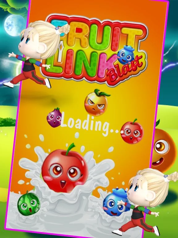 Изображение игры: Fruit Link Blast Bubble Pop!