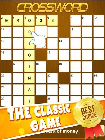 Изображение игры: Crossword Puzzle Club - Free Daily Cross Word Puzzles Star