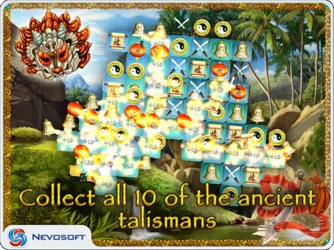 Изображение игры: 10 Talismans: oriental match 3 puzzle