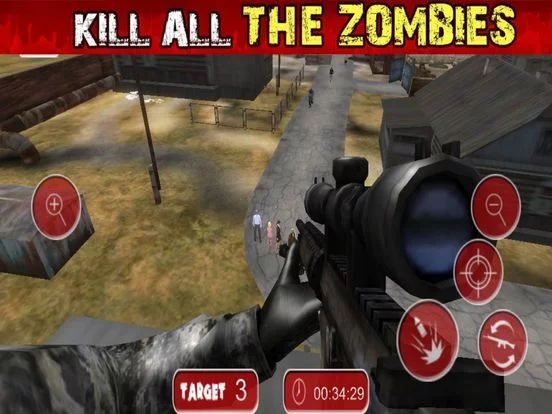 Изображение игры: Zombie Town - Defense Sniper