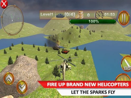 Изображение игры: Elite Helicopter - Gunship Air