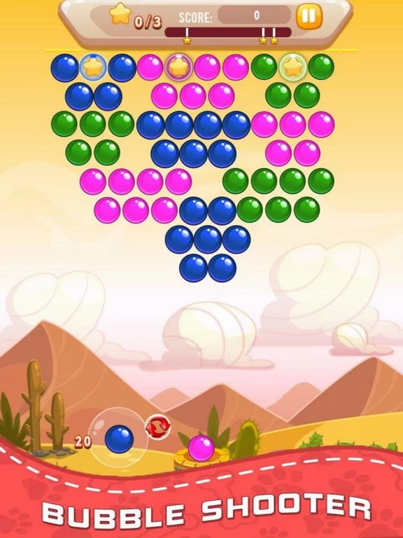 Изображение игры: Flying Bubble - Ball Pop