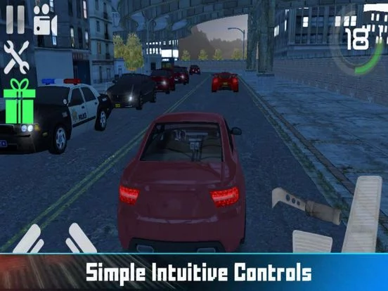 Изображение игры: City Car Drag Driving