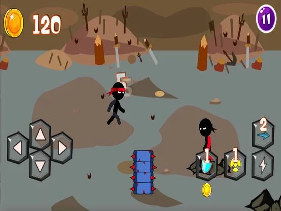 Изображение игры: Combat de stickman