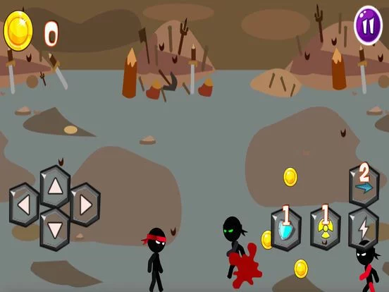 Изображение игры: Combat de stickman
