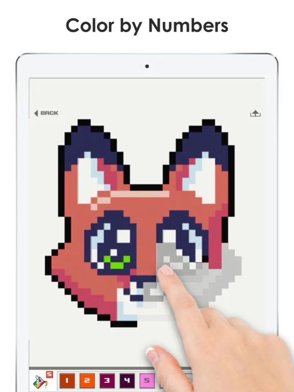 Изображение игры: Pixel Color by Numbers Game