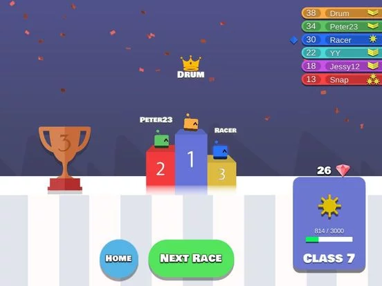 Изображение игры: Ice Racing.io