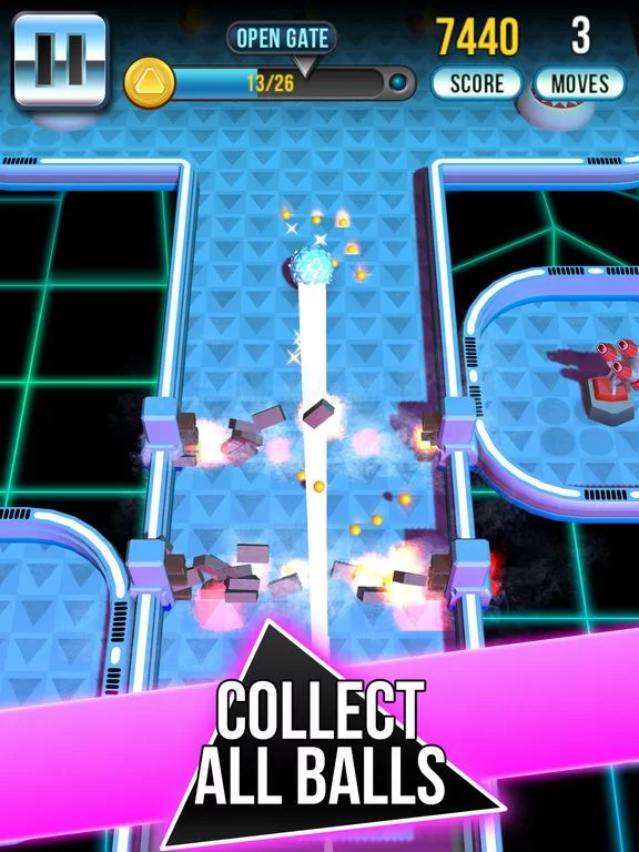 Изображение игры: Retro Shot - Pinball Puzzle Game