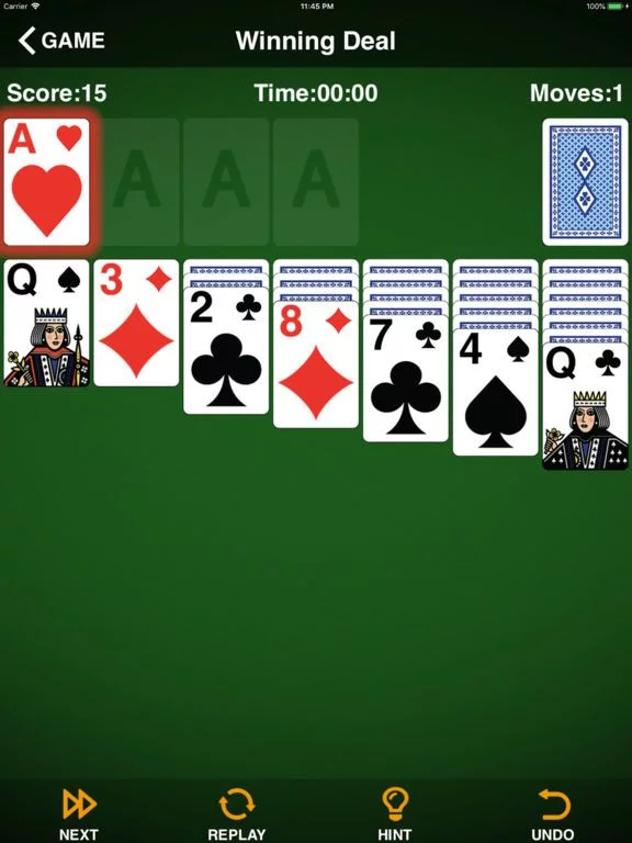 Изображение игры: ＠Solitaire
