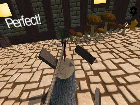 Изображение игры: Wood Block Chop VR
