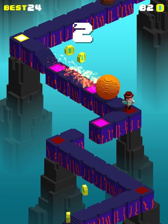 Изображение игры: Flippy Run - Destruction Ball